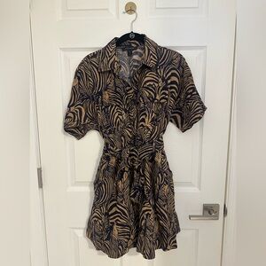 Banana Republic Stylish Zebra Print Dress